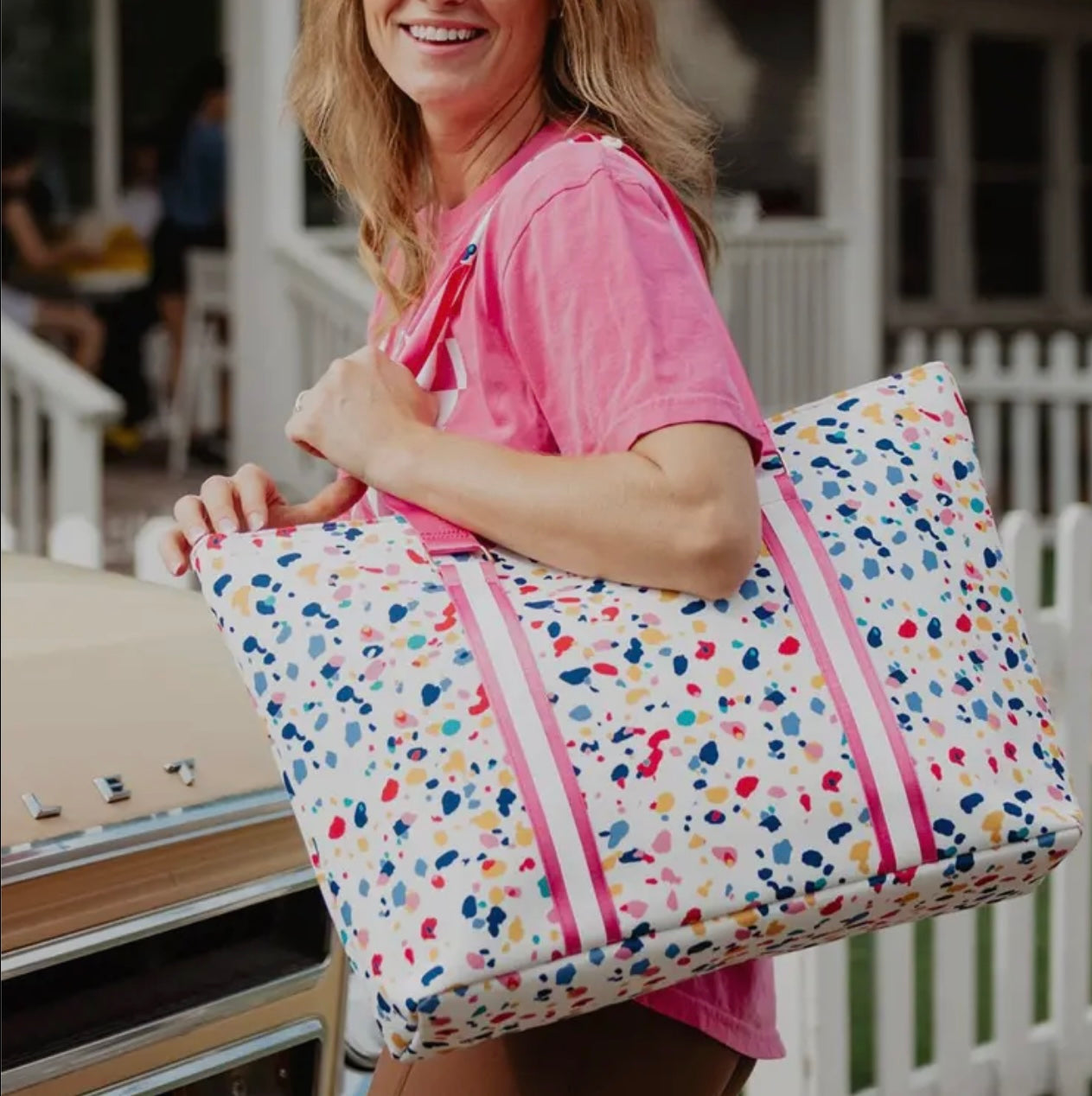 Confetti Print Tote Bag